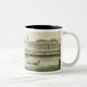 Perspective View of Greenwich Hospital on the Tham Two-Tone Coffee Mug