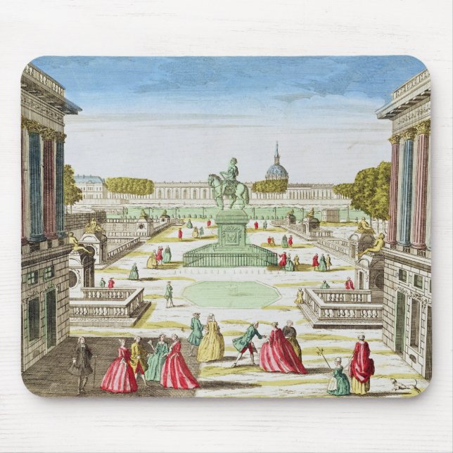 Perspective View of Place Louis XV Mouse Pad (Front)