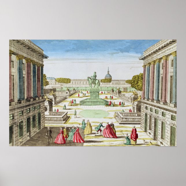 Perspective View of Place Louis XV Poster (Front)