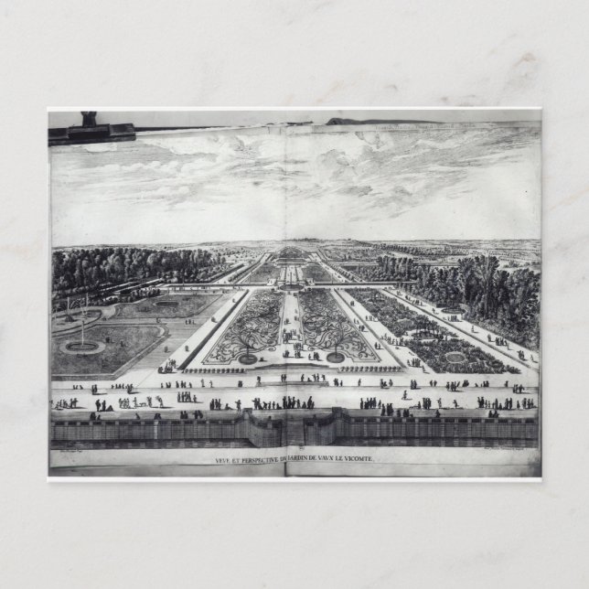 Perspective View of the Garden Postcard (Front)