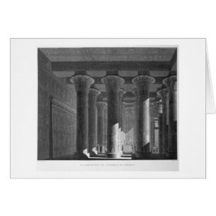 Perspective view of the portico interior, Esne (La