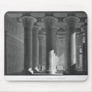 Perspective view of the portico interior, Esne (La Mouse Pad