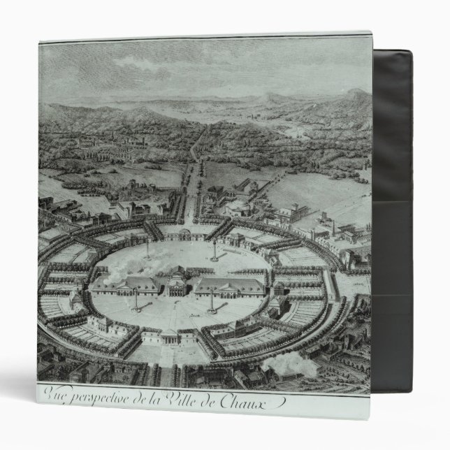 Perspective View of the Town of Chaux, c. 1804 Binder (Front/Inside)