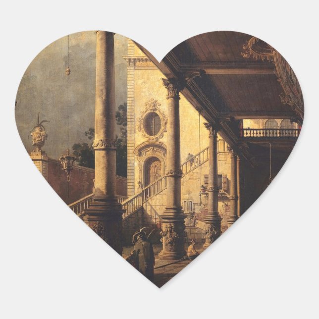 Perspective with a Portico Heart Sticker (Front)