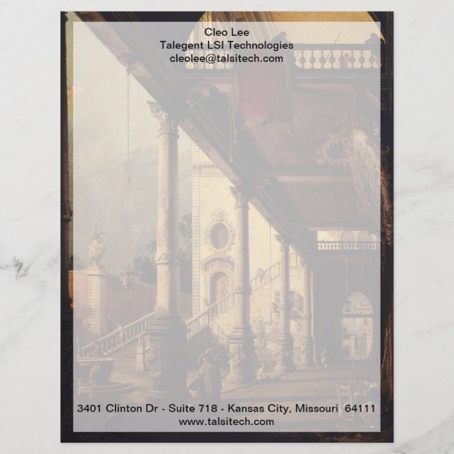Perspective with a Portico Letterhead (Front)