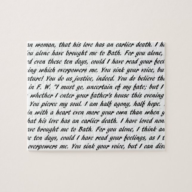 Persuasion Text Jigsaw Puzzle (Horizontal)