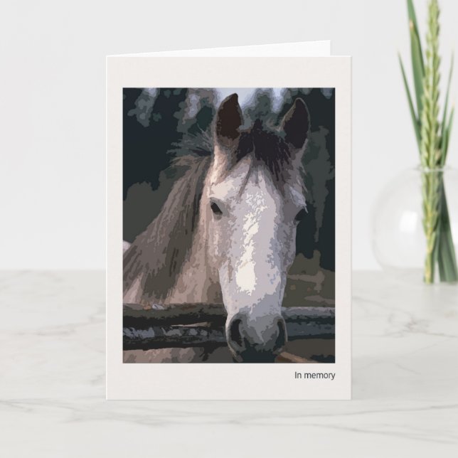Perte de carte de sympathie de cheval (Devant)