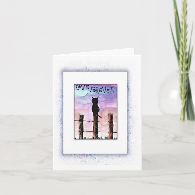 Perte de chats, mort, carte de sympathie (Devant)