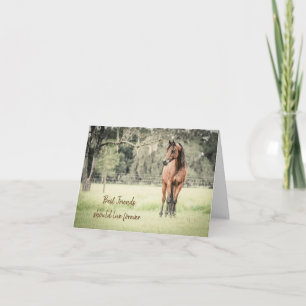Perte de cheval Arabian Custom Message Carte de sy