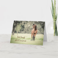 Perte de cheval Arabian Votre message Carte de sym