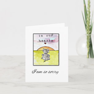 Perte de chien, carte de sympathie pour animal de