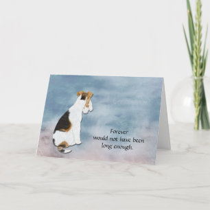 Perte de Fox Terrier Condolence Carte de sympathie