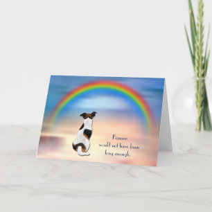 Perte de Jack Russell Terrier Carte de sympathie a
