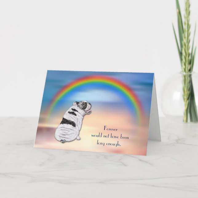 Perte de la carte de sympathie Arc-en-ciel Bulldog (Devant)