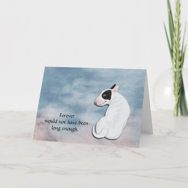 Perte de la carte de sympathie Bull Terrier Condol (Devant)