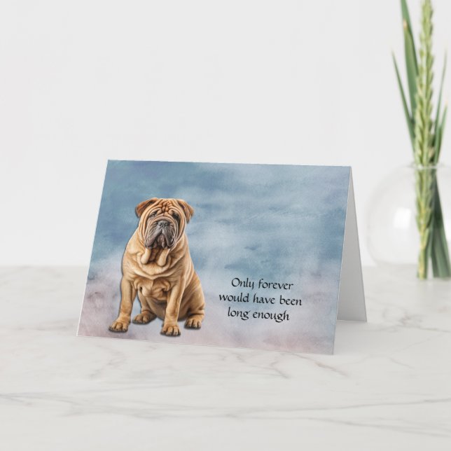 Perte de la carte de sympathie chinoise Shar-Pei C (Devant)