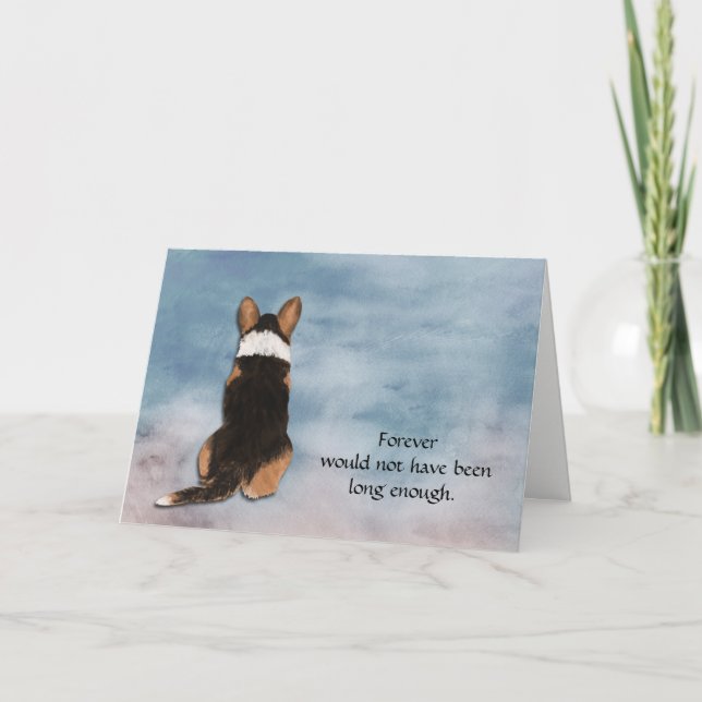 Perte de la carte de sympathie de Cardigan Corgi (Devant)