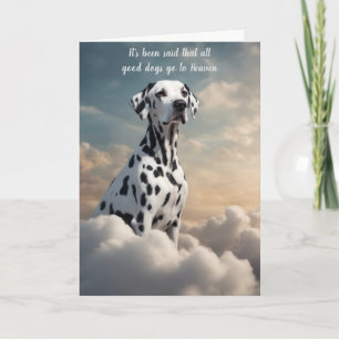 Perte de la carte de sympathie de Chien Dalmatien
