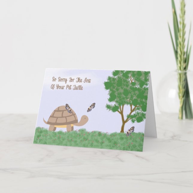 Perte de la carte de sympathie de la tortue des an (Devant)