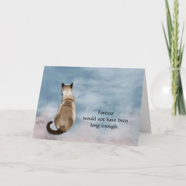 Perte de la carte de sympathie pour chats de Siamè (Devant)