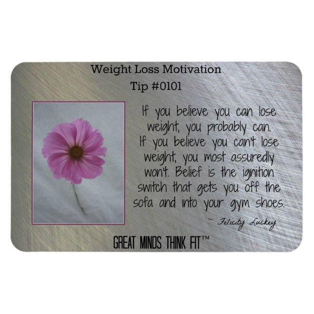 Perte de poids Magnet inspirationnel #0101 (Horizontal)
