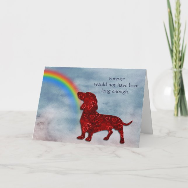 Perte des Coeurs de Doxie Carte de Sympathie Arc-e (Devant)