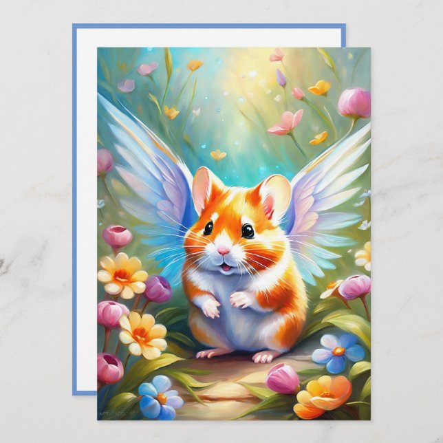 Perte d'une carte de sympathie Hamster (Devant / Derrière)