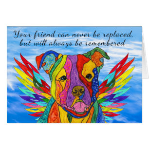 Perte d'une carte de voeux Pitbull Sympathy