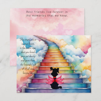 Perte d'une carte de voeux pour chien d'animal de 