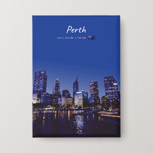 Perth, Australia - City Skyline Night