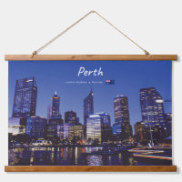Perth, Australia - City Skyline Night