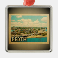 Perth Australia Ornament Vintage Travel