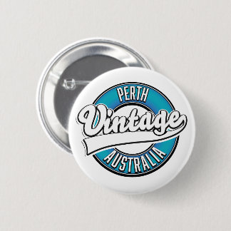 Perth Australia vintage logo 2 Inch Round Button