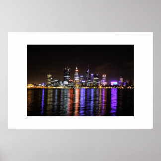 Perth CBD by Night Poster