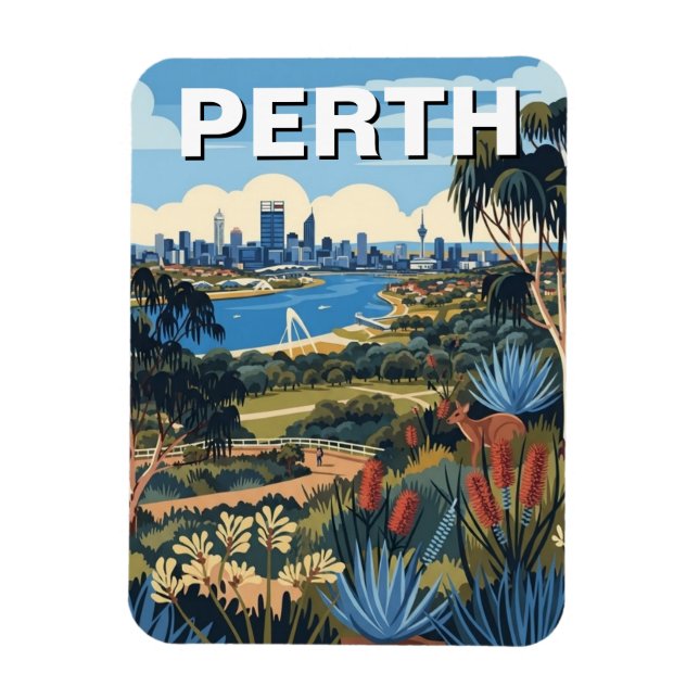 Perth King's Park Travel Magnet (Vertical)