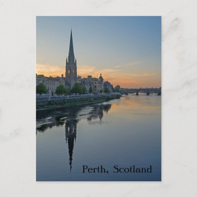 Perth, Scotland Church Postcard (Front)