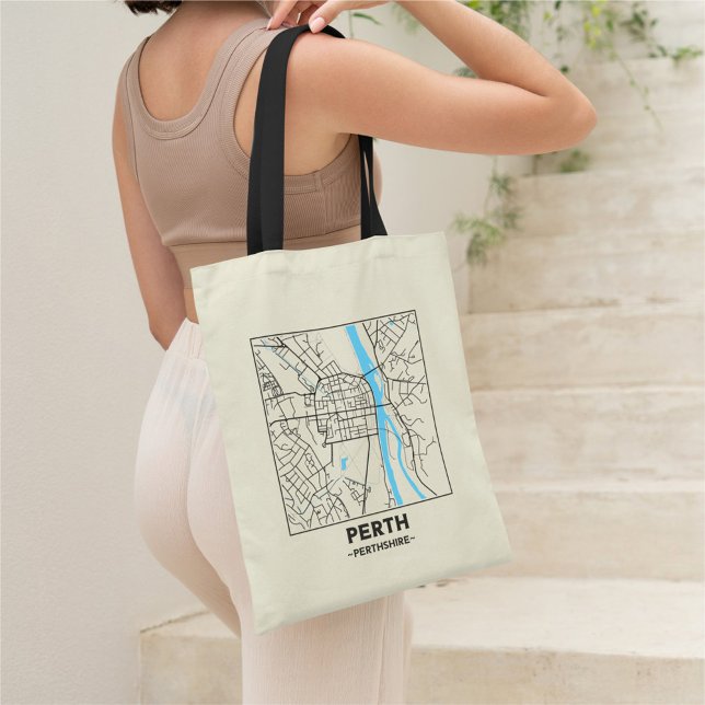 Perth, Scotland City Map Tote Ba (Creator Uploaded)