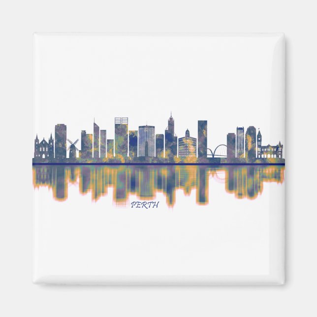 Perth Skyline Magnet (Front)