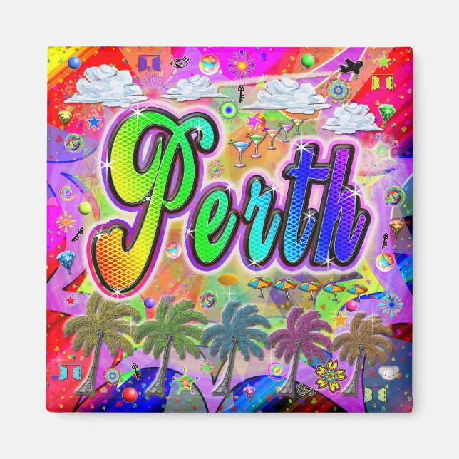 Perth Vista Express Magnet (Front)