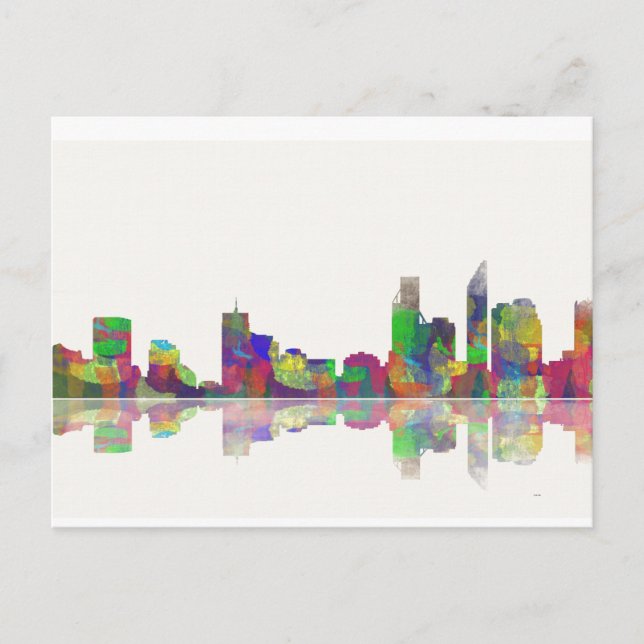 Perth  WA Skyline Postcard (Front)
