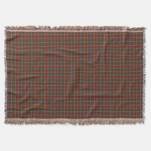 Perthshire Scotland District Weathered Tartan Throw Blanket