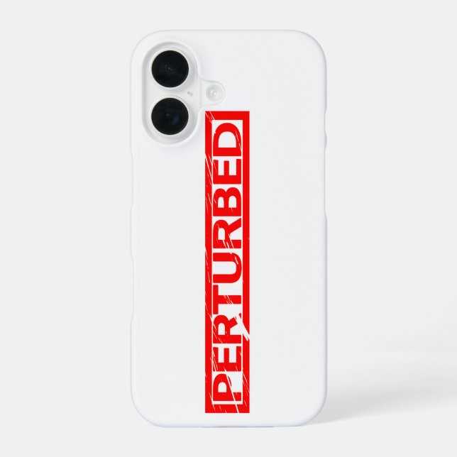 Perturbed Stamp iPhone 16 Case (Back)