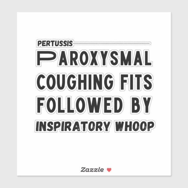 Pertussis Hallmark – Whooping Cough Medical (Sheet)
