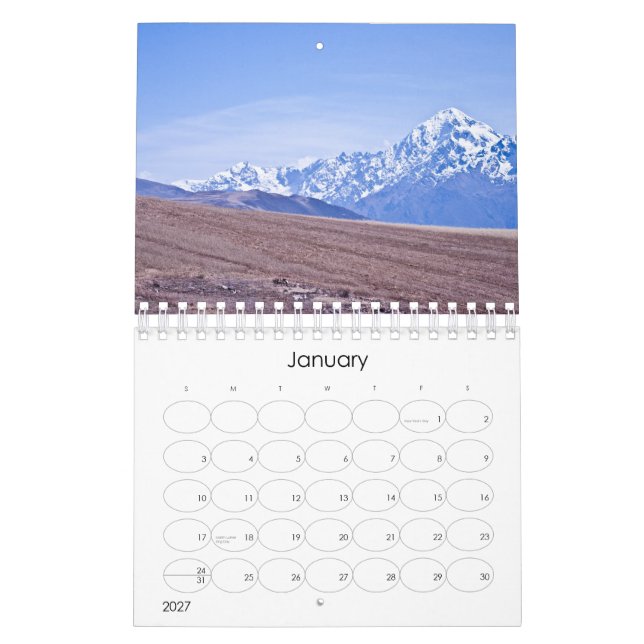 Peru 2012 Calendar (Jan 2027)