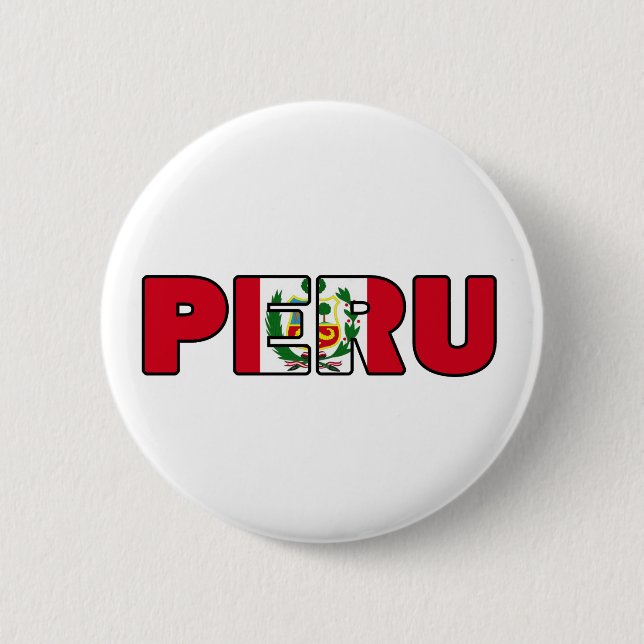 Peru 2 Inch Round Button (Front)