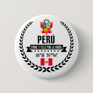 Peru 2 Inch Round Button