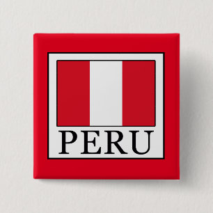 Peru 2 Inch Square Button