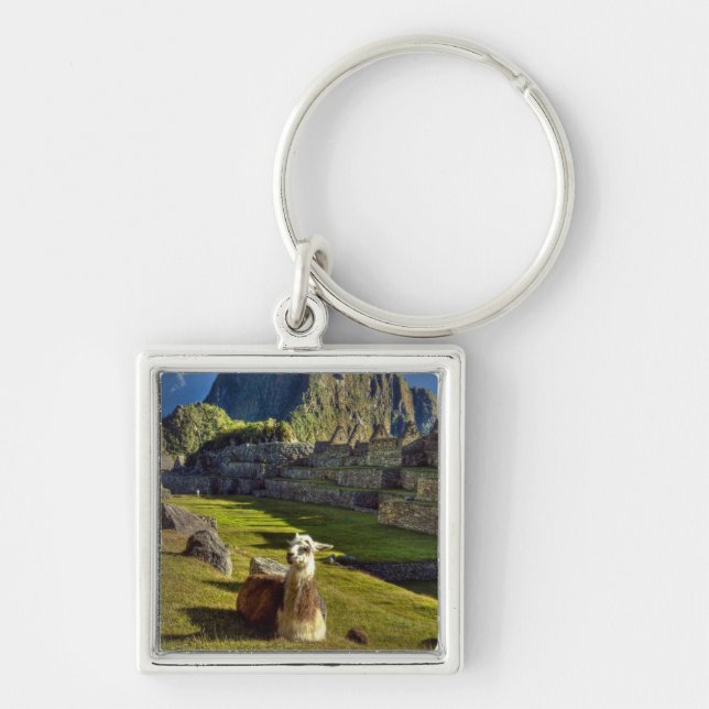 Peru, Andes, Andes Mountains, Machu Picchu Keychain (Front)