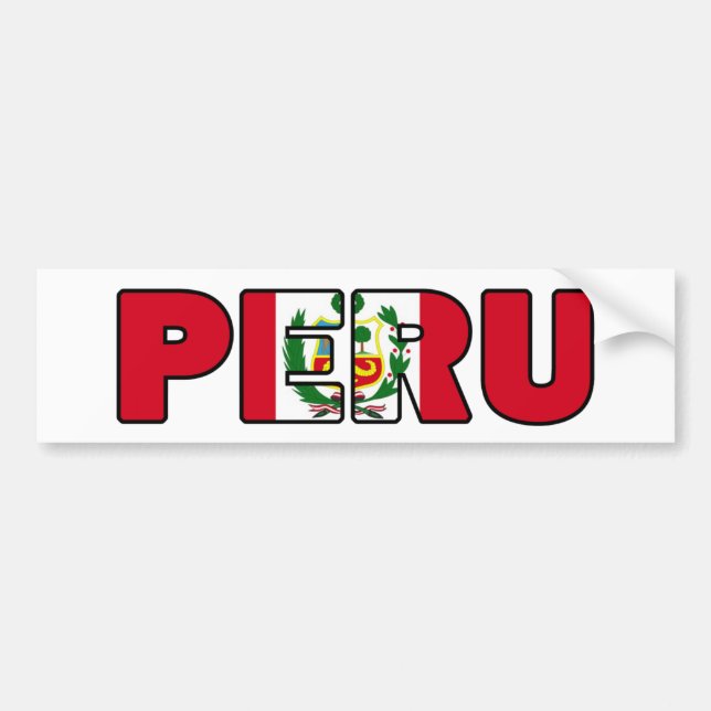 Peru Bumper Sticker (Front)