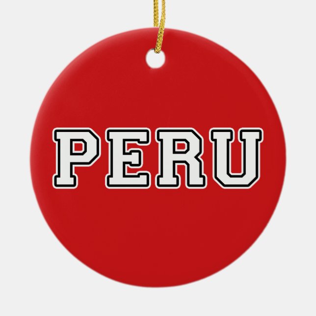 Peru Ceramic Ornament (Front)